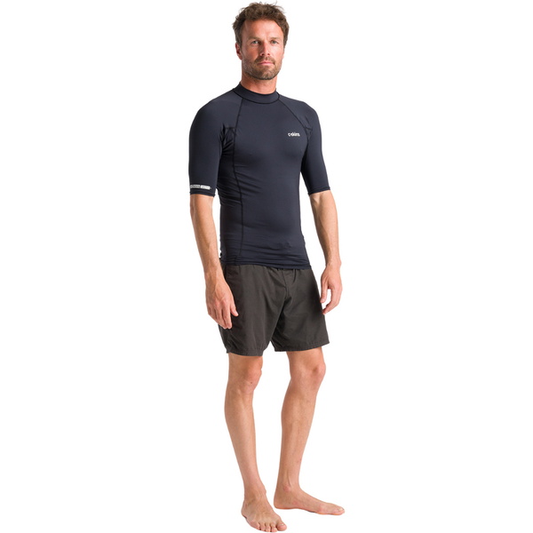 2026 C-Skins Mens NuWave UV Basics Kortærmet Lycravest C-NLYSSMC - Black